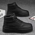 Discover Stylish Height-Increasing Sneakers for Men-black