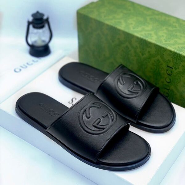 Gucci Interlocking G Slides Black Gucci Interlocking G Slides