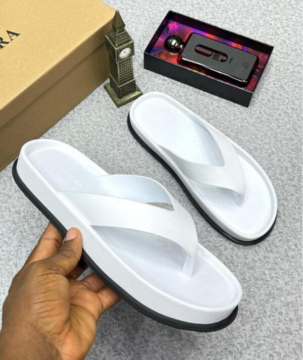 White Platform Flip-Flops-zara White Platform Flip-Flops