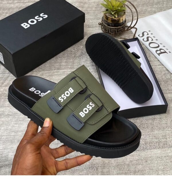 Hugo Boss BOSS Slippers – Grey Hugo Boss BOSS Slippers – Olive Green | ElvadoVault.ng