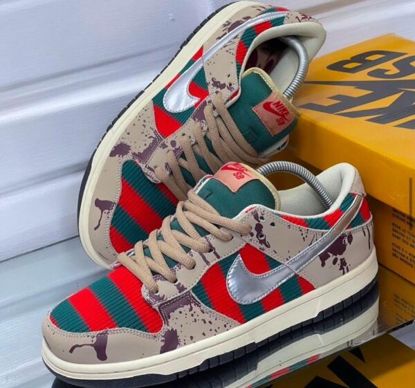 Nike SB Dunk Low Freddy Krueger Nike SB Dunk Low 'Freddy Krueger' – Rare Collector’s Sneaker | ElvadoVault.ng