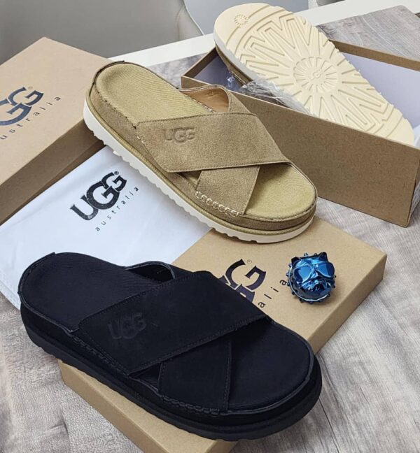 UGG Criss Cross Canvas Platform Slides UGG Criss Cross Canvas Platform Slides