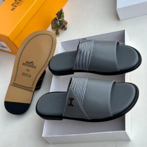 Hermès Men's Luxury Leather Slides