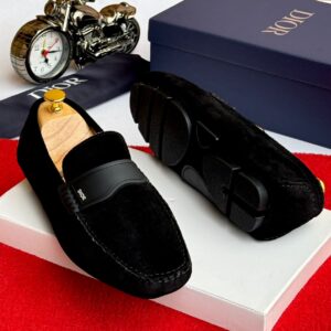 Dior Black Suede Loafers – Luxury Men’s Designer Shoes