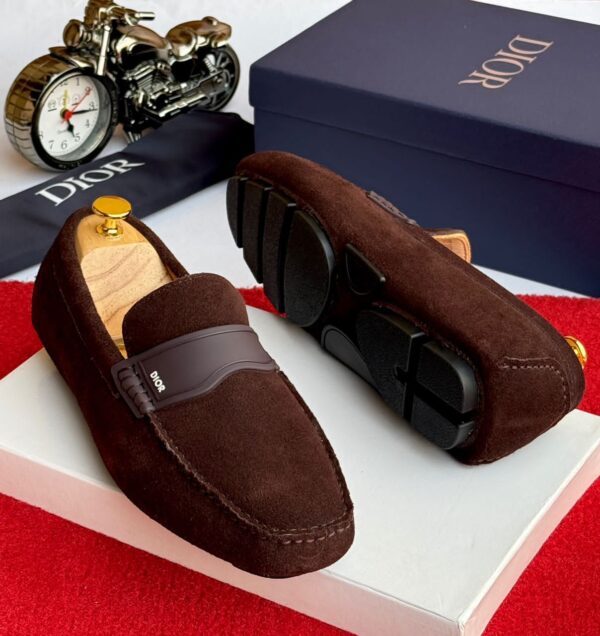 Dior Brown Suede Loafers – Luxury Men’s Designer Shoes