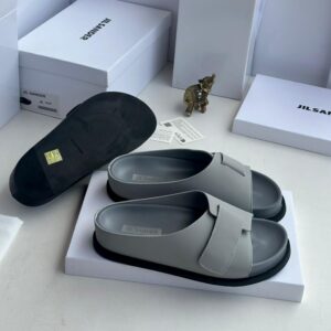 Jil Sander Men’s Slides – Luxury Leather Footwear