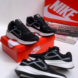 Nike Quest 5 Black & White Road Running Shoes