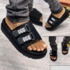 UGG Goldencoast Black Strap Slides