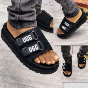 UGG Goldencoast Black Strap Slides