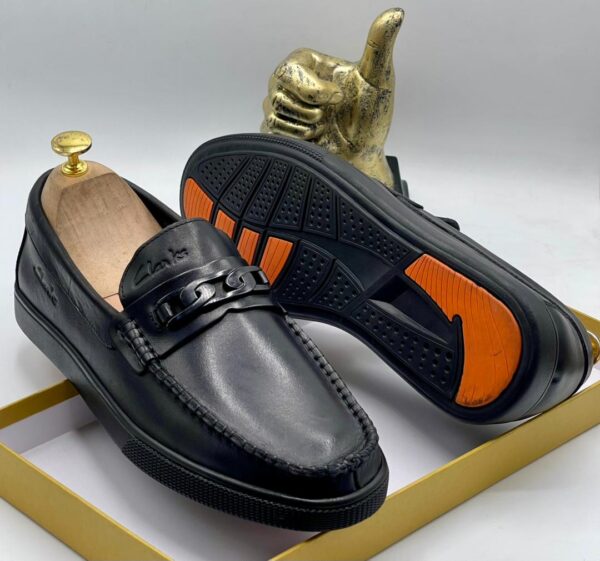 Clarks Black Smart Casual Loafers