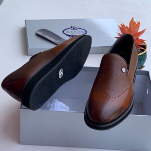 Genio Brown Men’s Leather Loafers