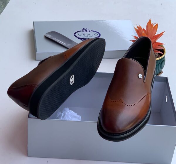 Genio Brown Men’s Leather Loafers