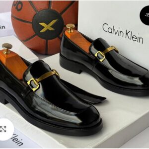 High-Gloss Black Patent Leather Loafers