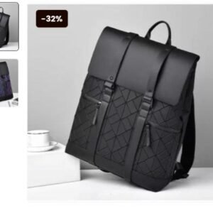 Men's Geometric Pattern Backpack